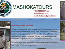 Tablet Screenshot of mashokatours.com